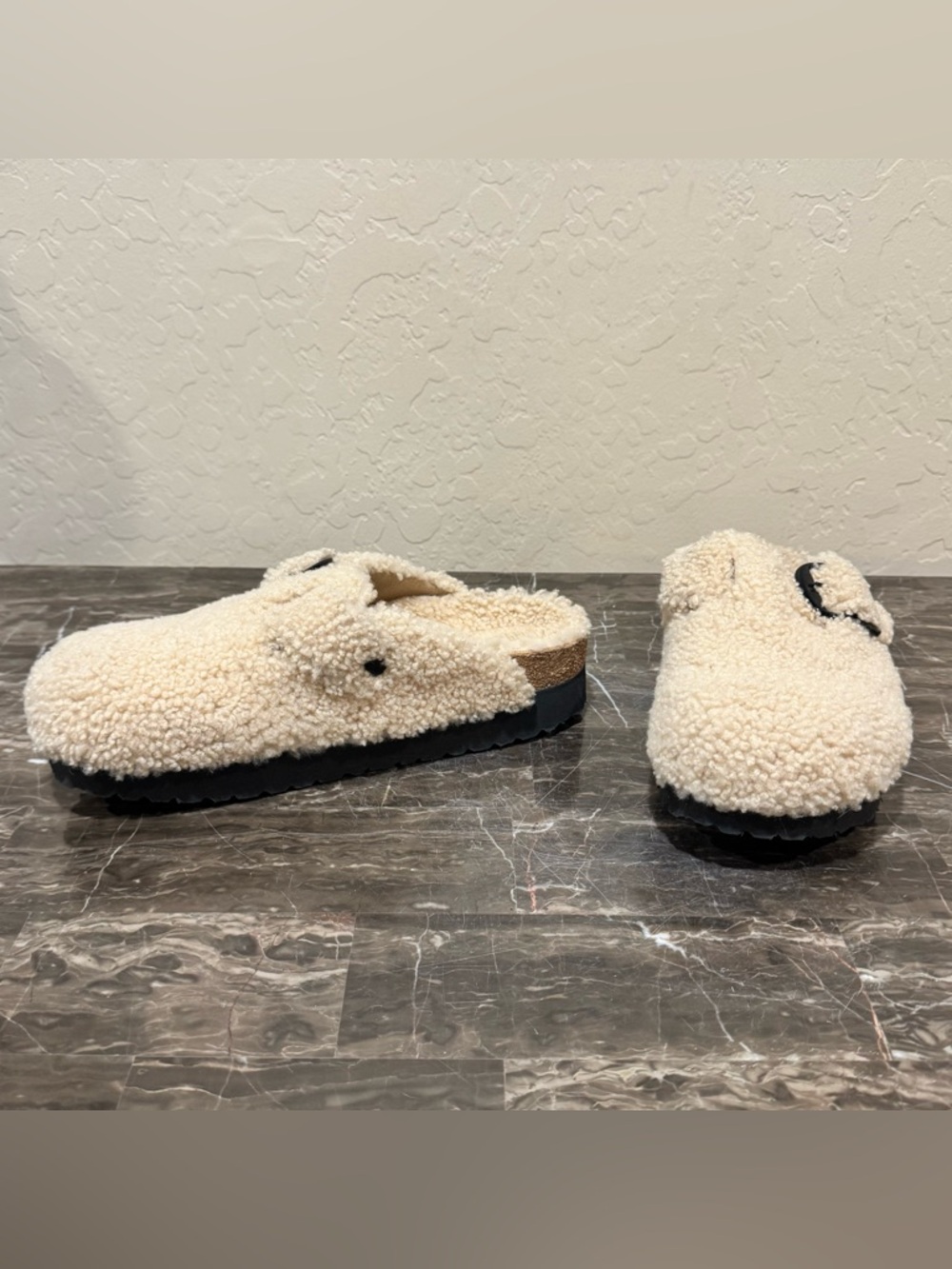 NEW Birkenstock Papillio Boston Big Buckle Sherpa Clogs - Picture 15 of 15